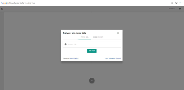 Google structured data testing tool